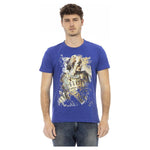 Trussardi Action Blue Cotton Men T-Shirt TR-24182-S