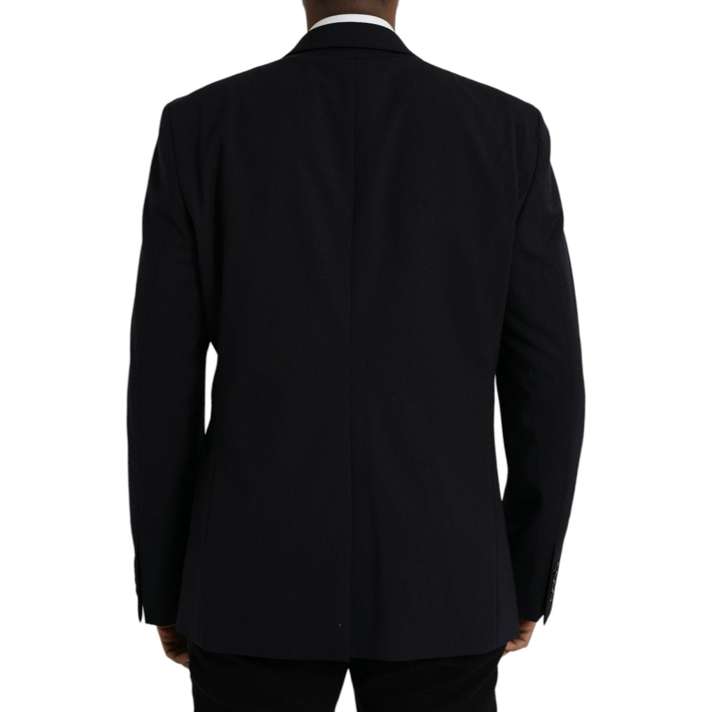 Dolce & Gabbana Dark Blue MARTINI Single Breasted Coat Blazer