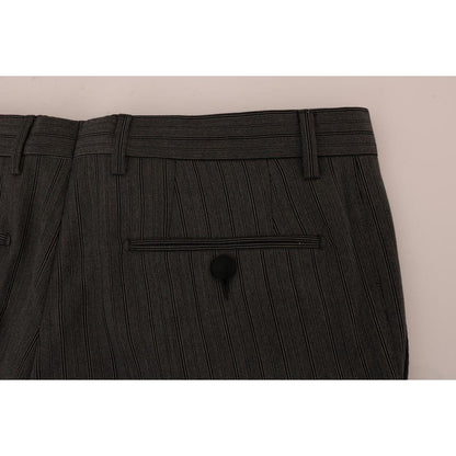 Dolce & Gabbana Gray Wool Striped Formal Pants1728,67345645728,Casual Pants - Pants - Clothing,Clothing,Dolce & Gabbana,Gray,IT54 | XL,Jeans & Pants - Men - Clothing,Material: 100% Wool,Men,Men - Clothing,New with tags,Pants - Clothing