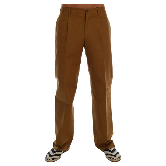 Dolce & Gabbana Brown Stretch Cotton Pants1728,3% Elastan,67345645728,Brown,Casual Pants - Pants - Clothing,Clothing,Dolce & Gabbana,IT44 | XS,IT48 | M,Jeans & Pants - Men - Clothing,Material: 97% Cotton,Men,Men - Clothing,New with tags,Pants - Clothing