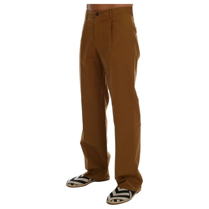 Dolce & Gabbana Brown Stretch Cotton Pants1728,3% Elastan,67345645728,Brown,Casual Pants - Pants - Clothing,Clothing,Dolce & Gabbana,IT44 | XS,IT48 | M,Jeans & Pants - Men - Clothing,Material: 97% Cotton,Men,Men - Clothing,New with tags,Pants - Clothing