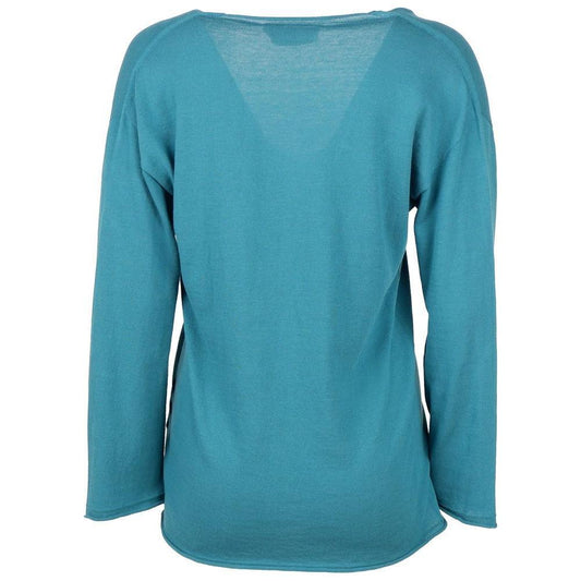 Alpha Studio Green Cotton Sweater AL-12977-IT38|XS