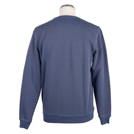 Refrigiwear Blue Cotton Men Sweater with Chest Pocket RE-9224-XL