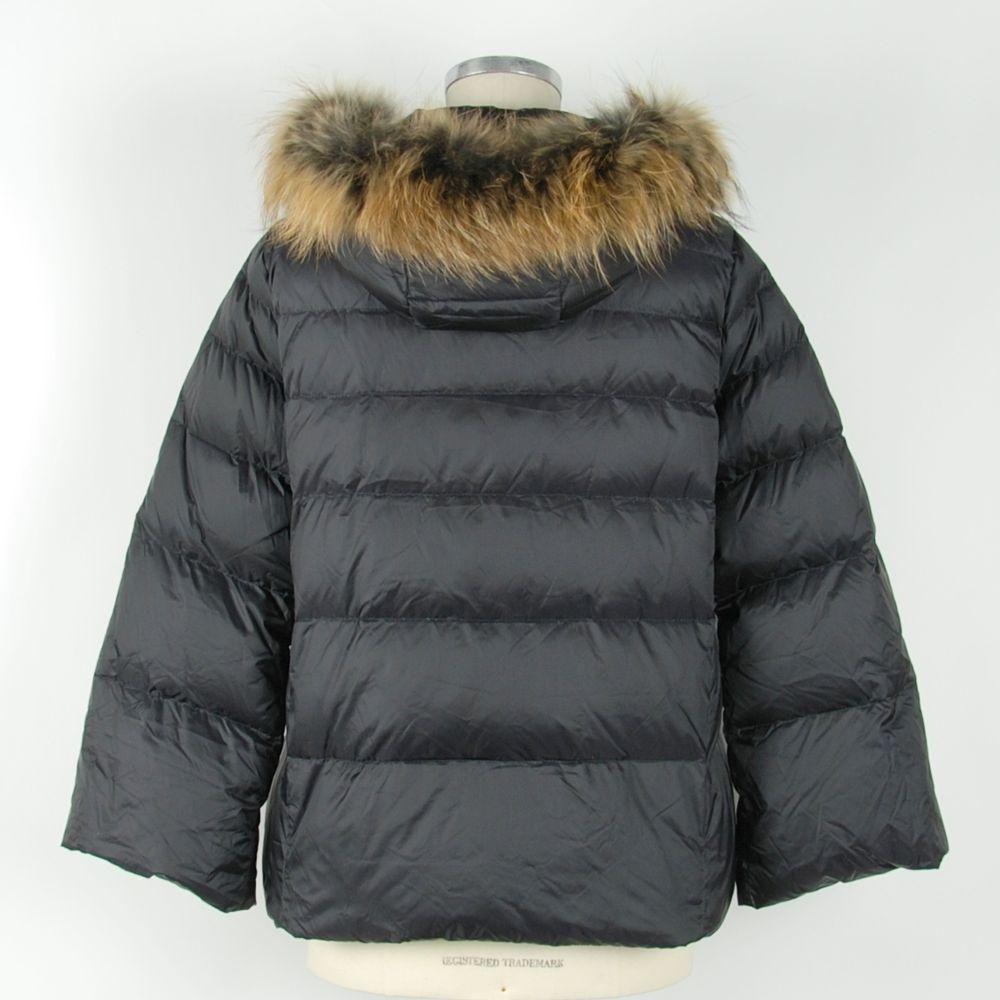 Emilio Romanelli Black Polyamide Women Jacket EM-1136-IT42|M