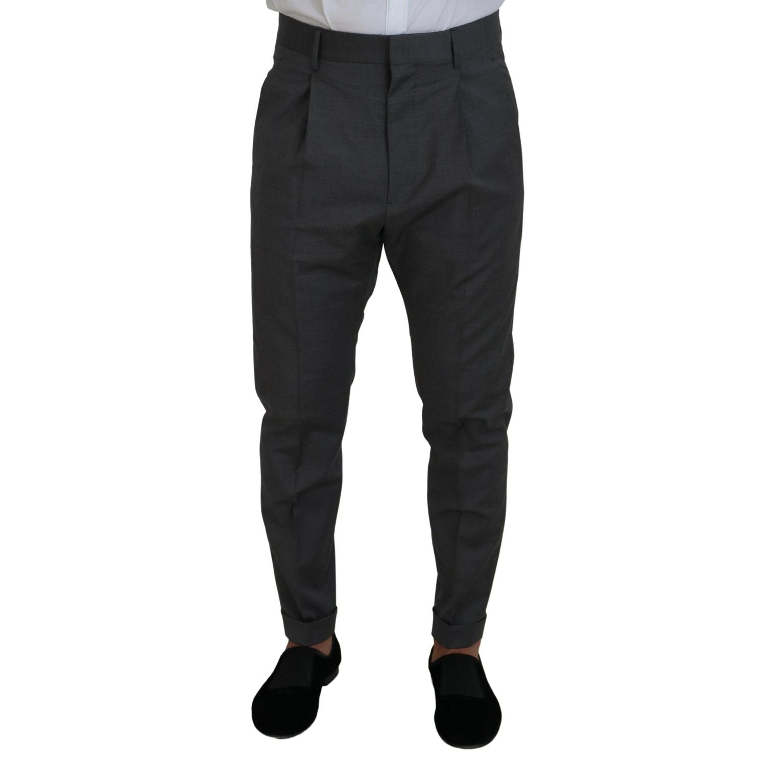Dsquared² Gray Wool Single Breasted 2 Piece CIPRO Suit