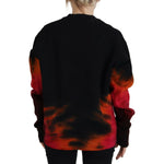 Dsquared² Black Tie Dye Logo Print Women Long Sleeve Sweater TSH83444-38