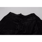 Dsquared² Black Pleated High Waist Wide Leg Cropped Pants PAN74528-38