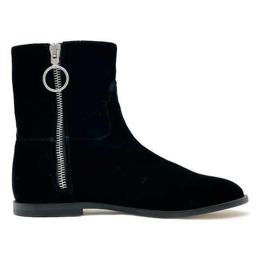 Off-White Black Calfskin Women Ankle Boot OF-13120-EU43/US13