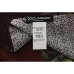 Dolce & Gabbana Bordeaux 100% Silk Floral Wrap Women Scarf MS1765