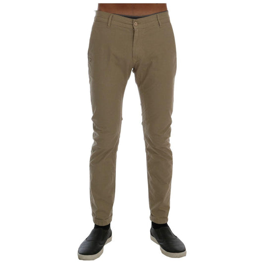 Daniele Alessandrini Beige Cotton Stretch Slim Fit Chinos1728,2% Elastane (Stretch),67345645728,Beige,Chino Pants - Pants - Clothing,Clothing,Daniele Alessandrini,Jeans & Pants - Men - Clothing,Material: 98% Cotton,Men,Men - Clothing,New with tags,Pants -