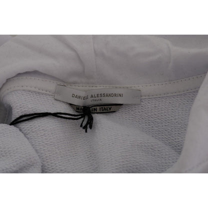 Daniele Alessandrini White Pullover Hodded Cotton Sweater1728,67345645728,Clothing,Daniele Alessandrini,Hoodies - Sweaters - Clothing,L,Material: 100% Cotton,Men,Men - Clothing,New with tags,Sweaters - Clothing,Sweaters - Men - Clothing,White,XL,XXL