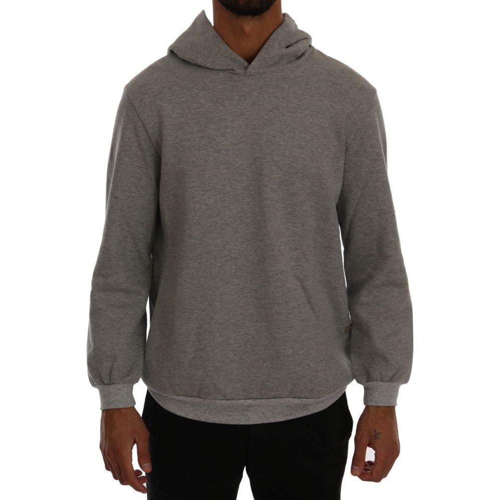 Daniele Alessandrini Gray Pullover Hodded Cotton Sweater1728,67345645728,Clothing,Daniele Alessandrini,Gray,Hoodies - Sweaters - Clothing,L,Material: 100% Cotton,Men,Men - Clothing,New with tags,Sweaters - Clothing,Sweaters - Men - Clothing,XXL