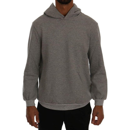 Daniele Alessandrini Gray Pullover Hodded Cotton Sweater1728,67345645728,Clothing,Daniele Alessandrini,Gray,Hoodies - Sweaters - Clothing,L,Material: 100% Cotton,Men,Men - Clothing,New with tags,Sweaters - Clothing,Sweaters - Men - Clothing,XXL