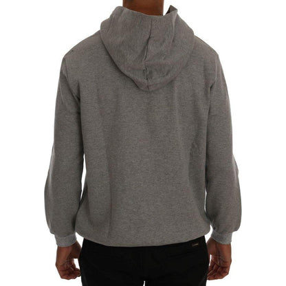 Daniele Alessandrini Gray Pullover Hodded Cotton Sweater1728,67345645728,Clothing,Daniele Alessandrini,Gray,Hoodies - Sweaters - Clothing,L,Material: 100% Cotton,Men,Men - Clothing,New with tags,Sweaters - Clothing,Sweaters - Men - Clothing,XXL