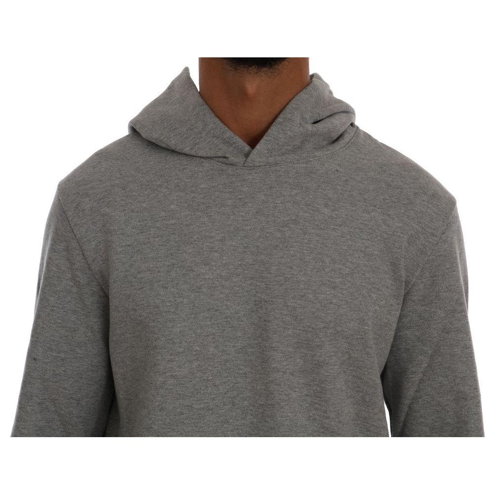 Daniele Alessandrini Gray Pullover Hodded Cotton Sweater1728,67345645728,Clothing,Daniele Alessandrini,Gray,Hoodies - Sweaters - Clothing,L,Material: 100% Cotton,Men,Men - Clothing,New with tags,Sweaters - Clothing,Sweaters - Men - Clothing,XXL