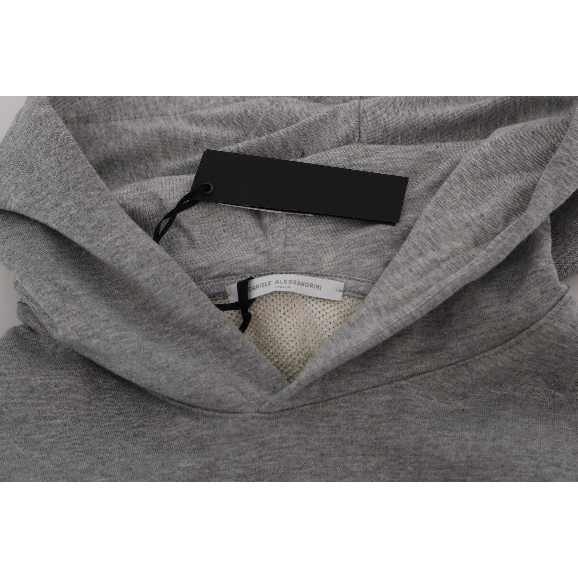 Daniele Alessandrini Gray Pullover Hodded Cotton Sweater1728,67345645728,Clothing,Daniele Alessandrini,Gray,Hoodies - Sweaters - Clothing,L,Material: 100% Cotton,Men,Men - Clothing,New with tags,Sweaters - Clothing,Sweaters - Men - Clothing,XXL