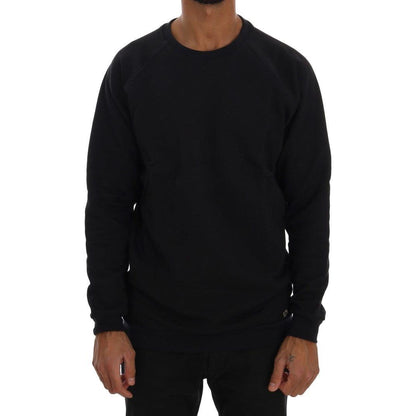 Daniele Alessandrini Blue Crewneck Cotton Sweater 1728,67345645728,Blue,Clothing,Daniele Alessandrini,L,M,Material: 100% Cotton,Men,Men - Clothing,New with tags,S,Sweaters - Clothing,Sweaters - Men - Clothing,Sweatshirts - Sweaters - Clothing