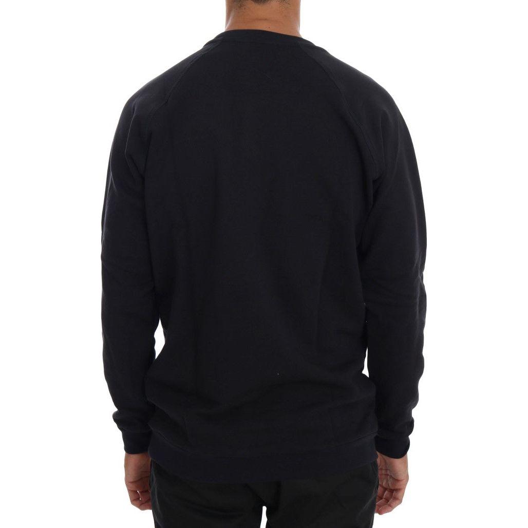 Daniele Alessandrini Blue Crewneck Cotton Sweater 1728,67345645728,Blue,Clothing,Daniele Alessandrini,L,M,Material: 100% Cotton,Men,Men - Clothing,New with tags,S,Sweaters - Clothing,Sweaters - Men - Clothing,Sweatshirts - Sweaters - Clothing