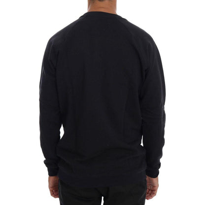 Daniele Alessandrini Blue Crewneck Cotton Sweater 1728,67345645728,Blue,Clothing,Daniele Alessandrini,L,M,Material: 100% Cotton,Men,Men - Clothing,New with tags,S,Sweaters - Clothing,Sweaters - Men - Clothing,Sweatshirts - Sweaters - Clothing