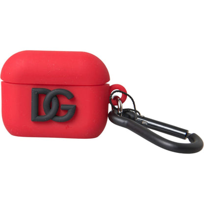 Dolce & Gabbana Red Silicone Rubber Logo Embossed Airpods Case1728,67345645728,Accessories,Airpod Holders - Other Accessories - Accessories,Dolce & Gabbana,Material: Rubber,New with tags,Other - Women - Accessories,Other Accessories - Accessories,Red,Wome