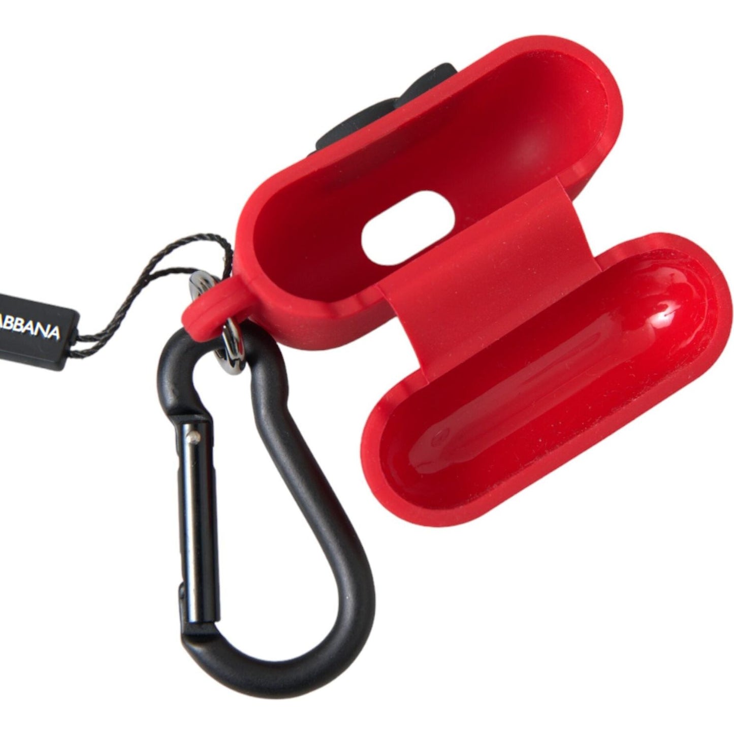 Dolce & Gabbana Red Silicone Rubber Logo Embossed Airpods Case1728,67345645728,Accessories,Airpod Holders - Other Accessories - Accessories,Dolce & Gabbana,Material: Rubber,New with tags,Other - Women - Accessories,Other Accessories - Accessories,Red,Wome