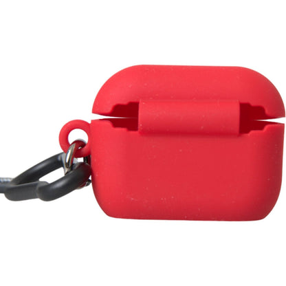 Dolce & Gabbana Red Silicone Rubber Logo Embossed Airpods Case1728,67345645728,Accessories,Airpod Holders - Other Accessories - Accessories,Dolce & Gabbana,Material: Rubber,New with tags,Other - Women - Accessories,Other Accessories - Accessories,Red,Wome
