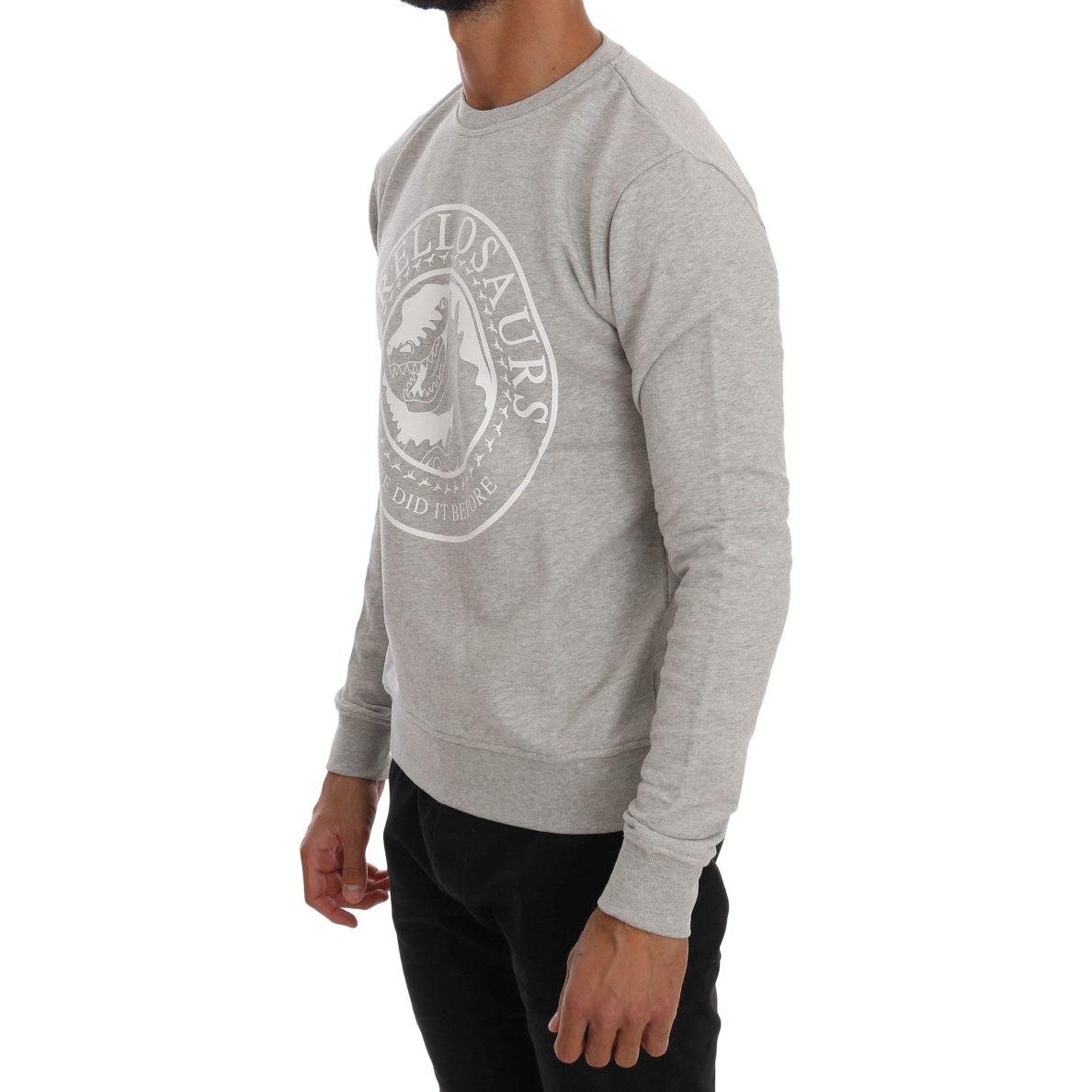 Frankie Morello Gray Cotton Crewneck Pullover Sweater1728,67345645728,Clothing,Frankie Morello,Gray,Material: 100% Cotton,Men,Men - Clothing,New with tags,S,Sweaters - Clothing,Sweaters - Men - Clothing,Sweatshirts - Sweaters - Clothing