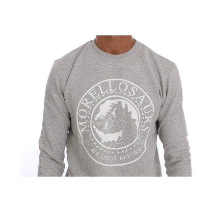 Frankie Morello Gray Cotton Crewneck Pullover Sweater1728,67345645728,Clothing,Frankie Morello,Gray,Material: 100% Cotton,Men,Men - Clothing,New with tags,S,Sweaters - Clothing,Sweaters - Men - Clothing,Sweatshirts - Sweaters - Clothing