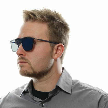 Police Blue Metal & Plastic Sunglasses