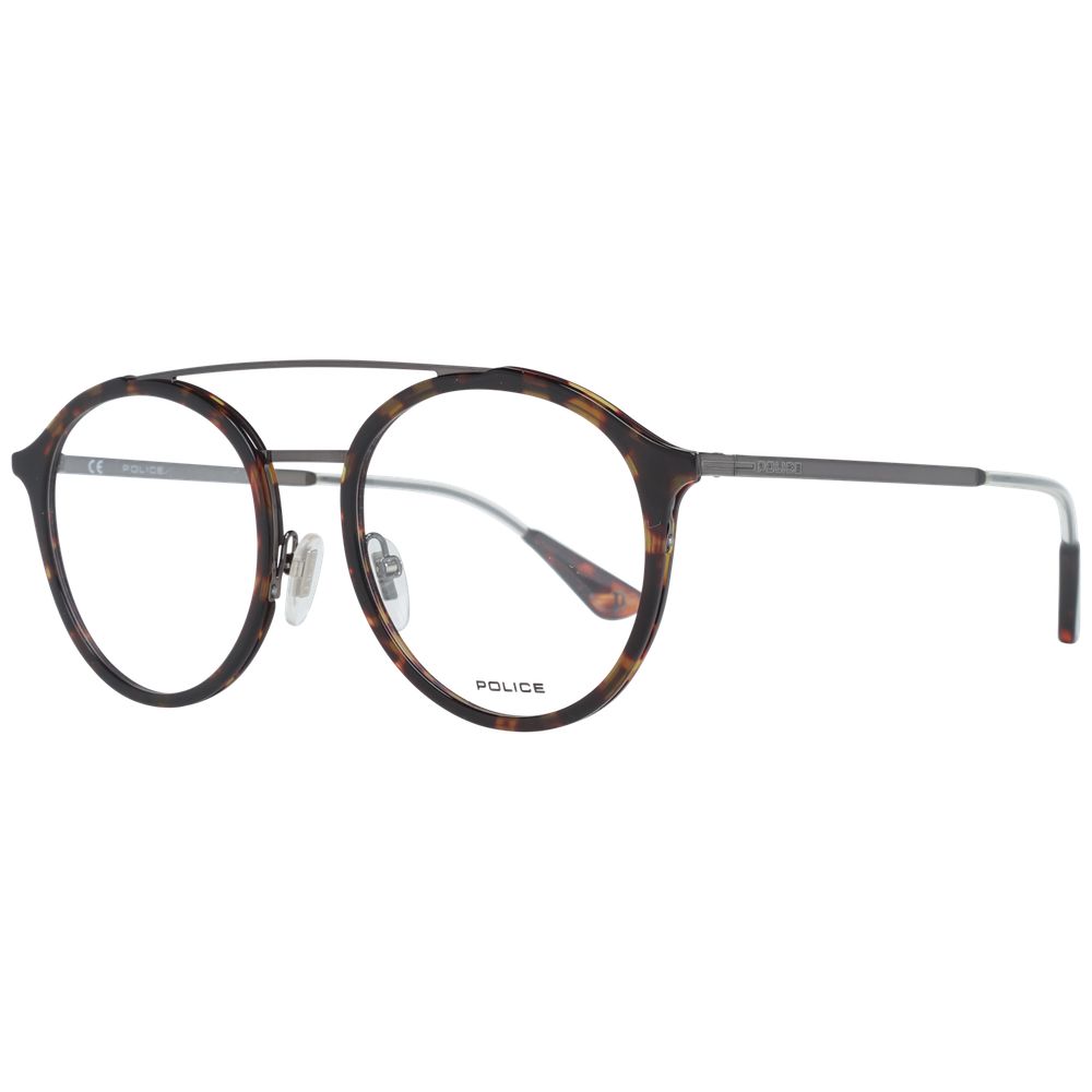 Police Brown Metal & Plastic Glasses (Frames) 1728,67345776800,Accessories,Brown,Glasses (Frames) - Glasses and Sunglasses - Accessories,Glasses and Sunglasses - Accessories,Men,New with tags,Police