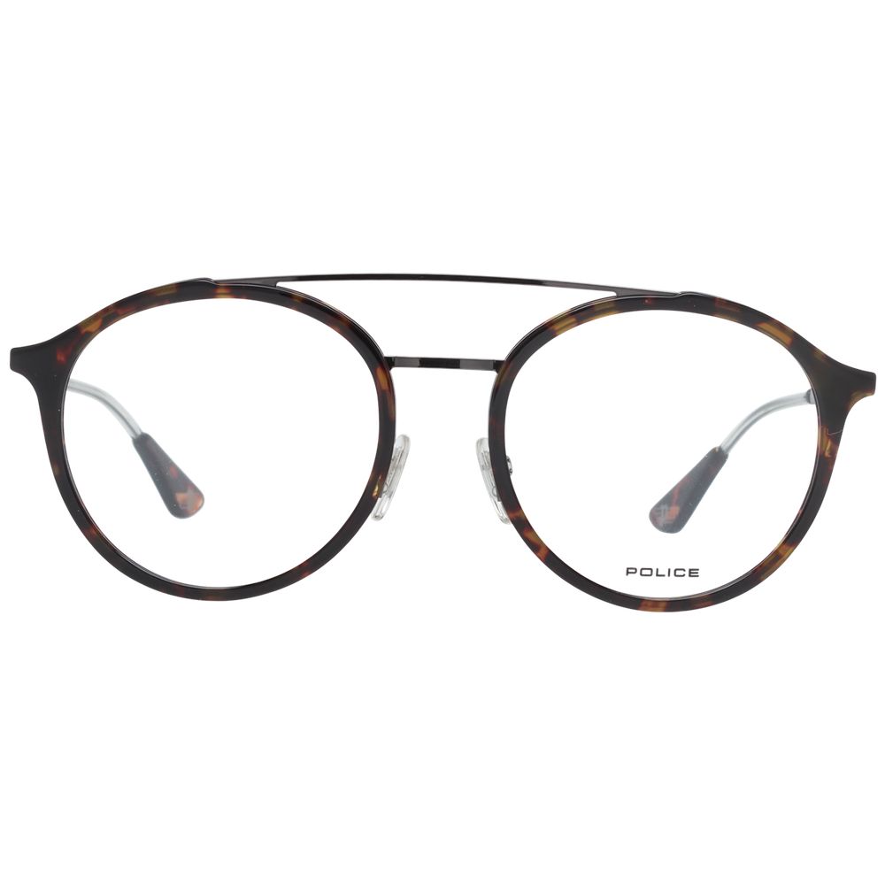 Police Brown Metal & Plastic Glasses (Frames) 1728,67345776800,Accessories,Brown,Glasses (Frames) - Glasses and Sunglasses - Accessories,Glasses and Sunglasses - Accessories,Men,New with tags,Police