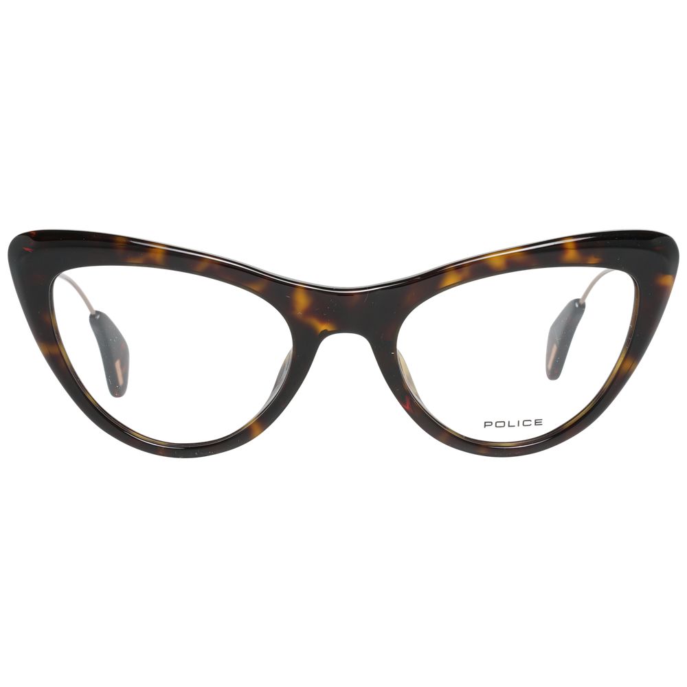 Police Brown Metal & Plastic Glasses (Frames) 1728,67345776800,Accessories,Brown,Glasses (Frames) - Glasses and Sunglasses - Accessories,Glasses and Sunglasses - Accessories,New with tags,Police,Women