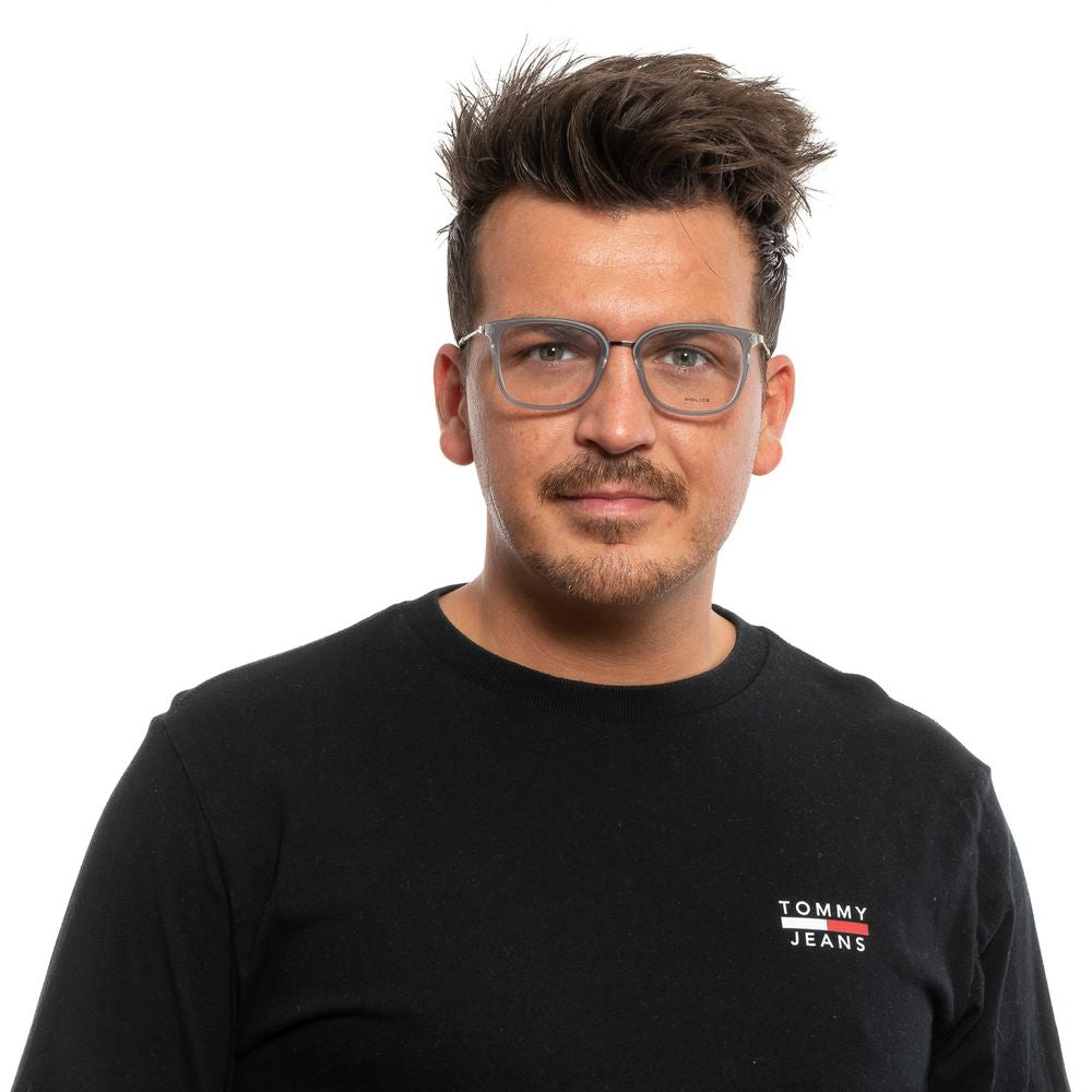 Police Gray Metal & Plastic Glasses (Frames) 1728,67345776800,Accessories,Glasses (Frames) - Glasses and Sunglasses - Accessories,Glasses and Sunglasses - Accessories,Gray,Men,New with tags,Police