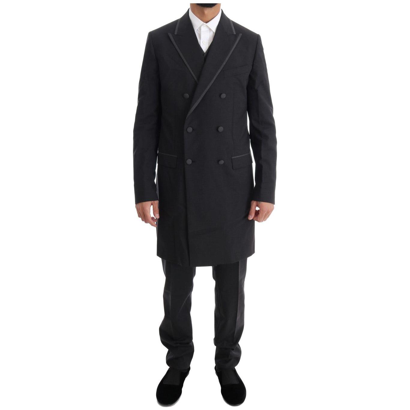 Dolce & Gabbana Gray Wool Stretch 3 Piece Two Button Suit1728,67345645728,Clothing,Dolce & Gabbana,Gray,IT48 | M,Men,Men - Clothing,New with tags,Suits & Blazers - Clothing,Suits - Men - Clothing,Three-Piece Suits - Suits & Blazers - Clothing