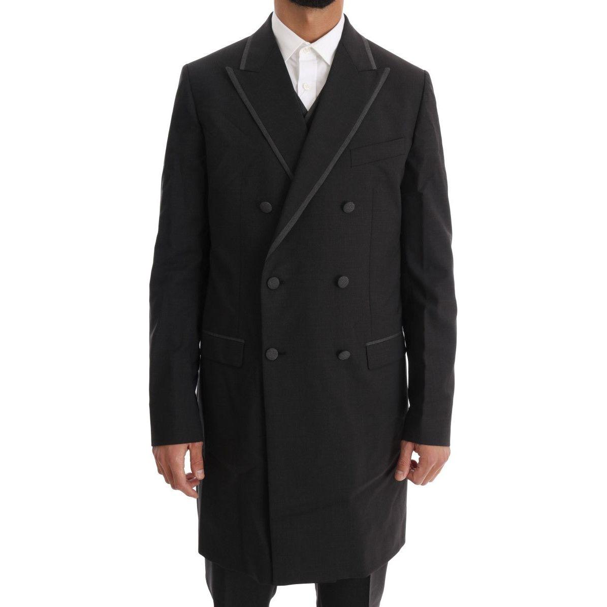 Dolce & Gabbana Gray Wool Stretch 3 Piece Two Button Suit1728,67345645728,Clothing,Dolce & Gabbana,Gray,IT48 | M,Men,Men - Clothing,New with tags,Suits & Blazers - Clothing,Suits - Men - Clothing,Three-Piece Suits - Suits & Blazers - Clothing
