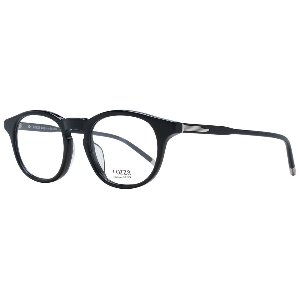 Lozza Black Acetate & Plastic Glasses (Frames) 1728,67345776800,Accessories,Black,Glasses (Frames) - Glasses and Sunglasses - Accessories,Glasses and Sunglasses - Accessories,Lozza,Men,New with tags