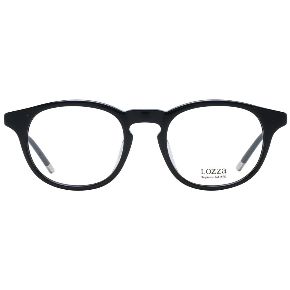 Lozza Black Acetate & Plastic Glasses (Frames) 1728,67345776800,Accessories,Black,Glasses (Frames) - Glasses and Sunglasses - Accessories,Glasses and Sunglasses - Accessories,Lozza,Men,New with tags