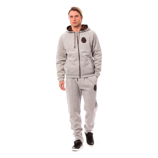 Billionaire Italian Couture Gray Cotton Hooded Sweatsuit1728,3XL,67345645728,Billionaire Italian Couture,Clothing,Gray,Material: 100% Cotton,Men,Men - Clothing,New with tags,Sportswear - Clothing,Sweatsuits - Men - Clothing,Sweatsuits - Sportswear - Cloth