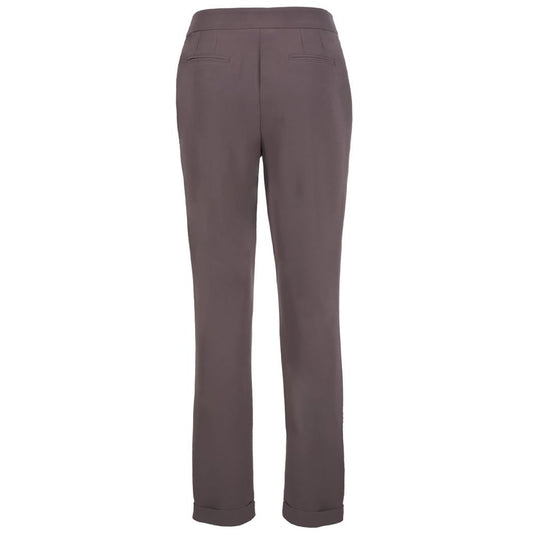 Yes Zee Gray Polyester Jeans & Pant YE-13702-XXL