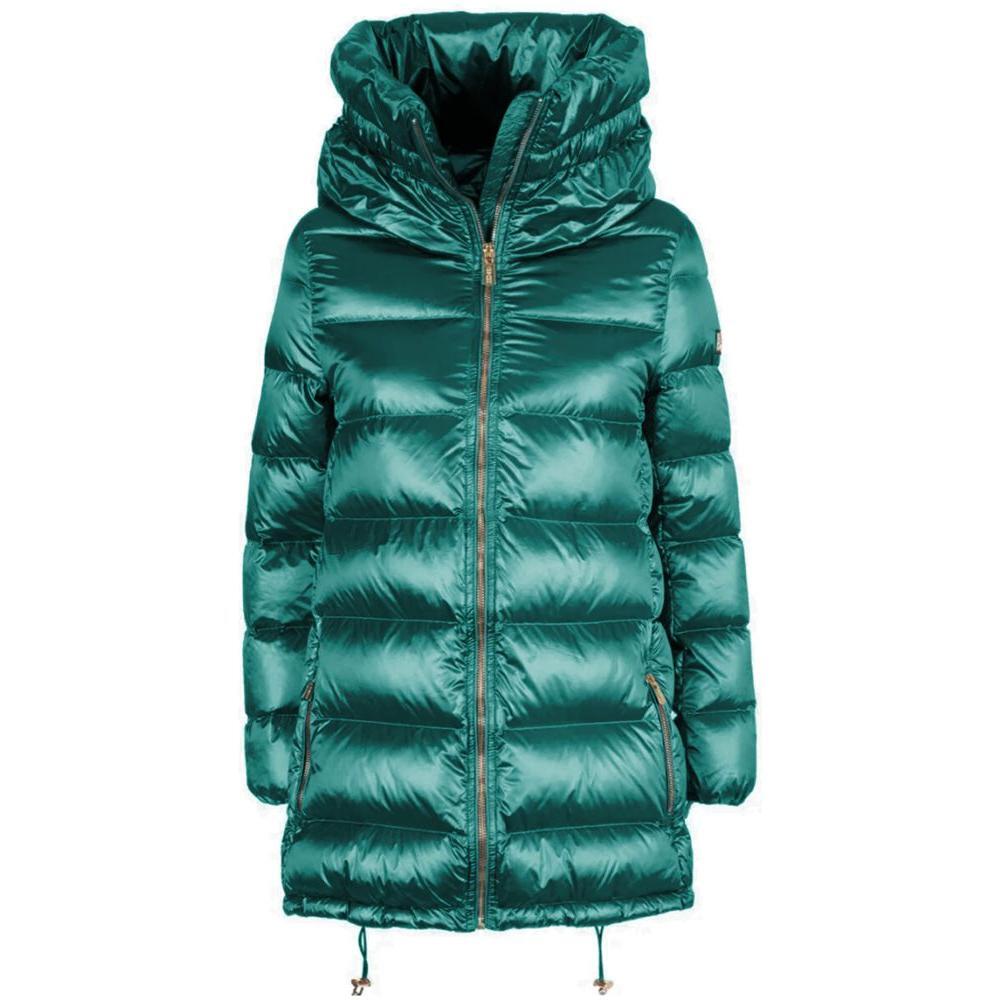 Yes Zee Green Nylon Women Jacket YE-13692-S