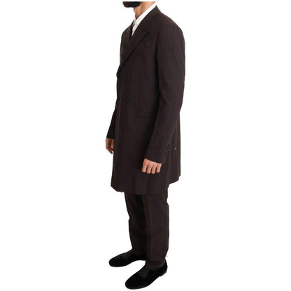 Dolce & Gabbana Bordeaux Wool Stretch Long 3 Piece Suit1728,3% Elastane (stretch),67345645728,Bordeaux,Clothing,Dolce & Gabbana,IT48 | M,Material: 97% Wool,Men,Men - Clothing,New with tags,Suits & Blazers - Clothing,Suits - Men - Clothing,Three-Piece Suit