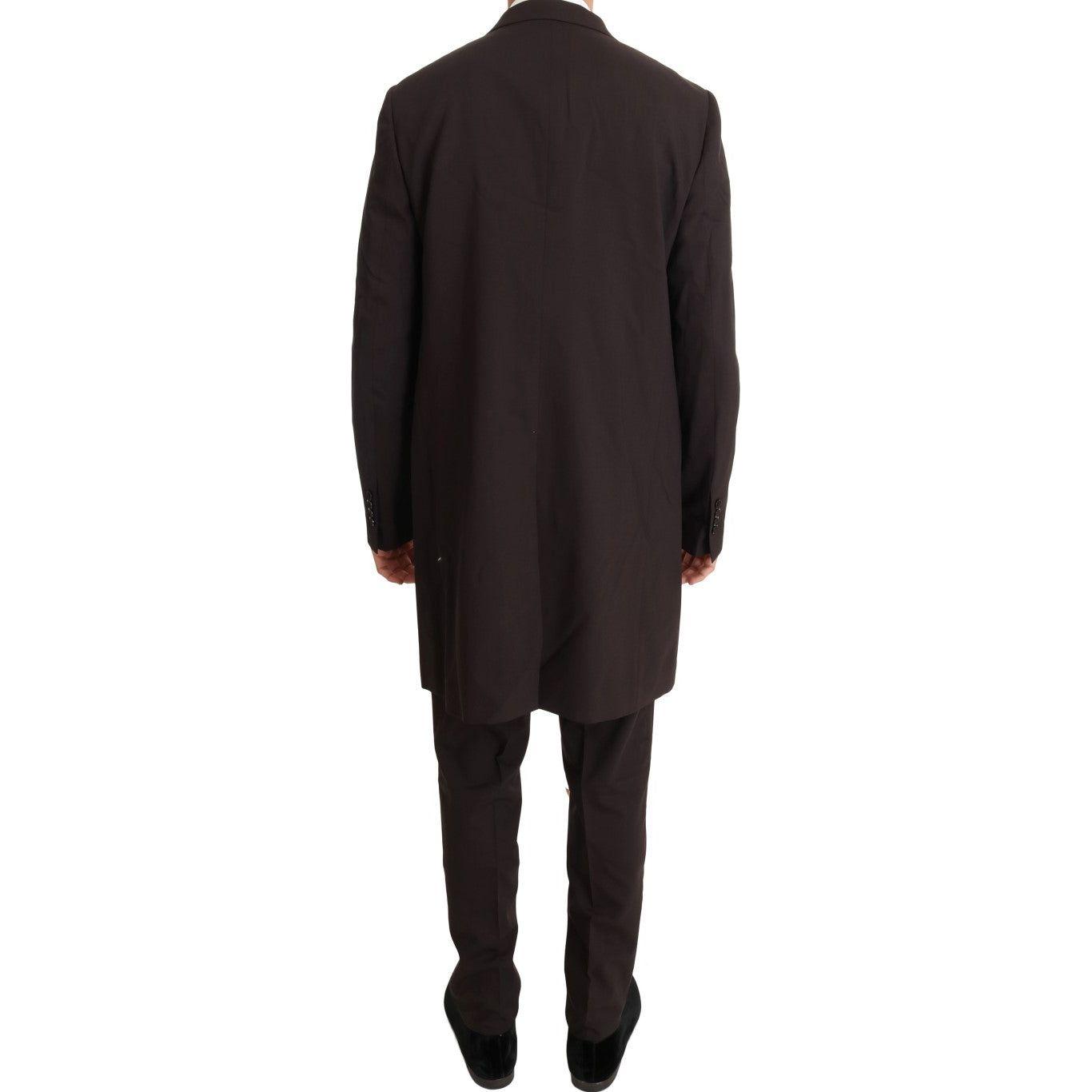 Dolce & Gabbana Bordeaux Wool Stretch Long 3 Piece Suit1728,3% Elastane (stretch),67345645728,Bordeaux,Clothing,Dolce & Gabbana,IT48 | M,Material: 97% Wool,Men,Men - Clothing,New with tags,Suits & Blazers - Clothing,Suits - Men - Clothing,Three-Piece Suit