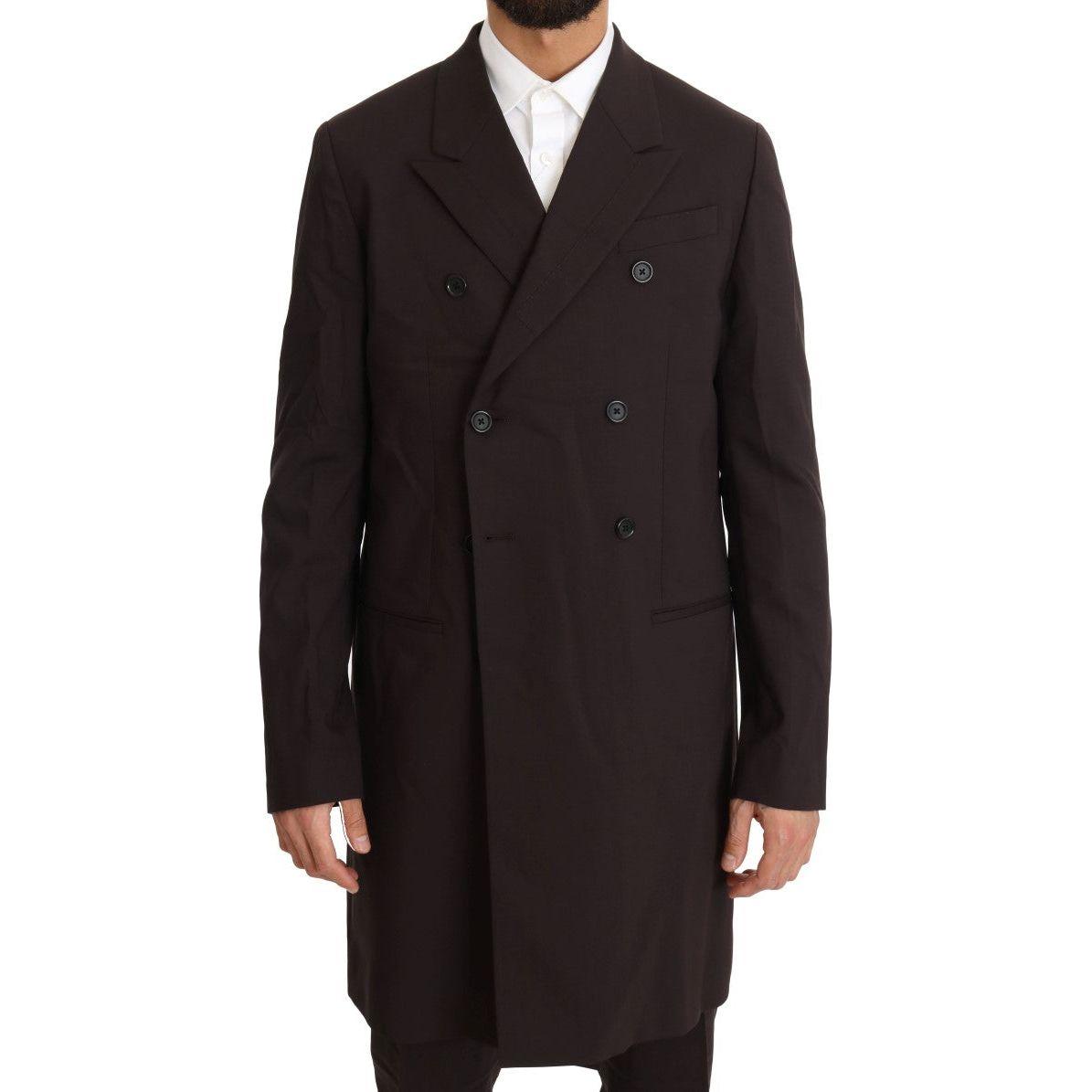 Dolce & Gabbana Bordeaux Wool Stretch Long 3 Piece Suit1728,3% Elastane (stretch),67345645728,Bordeaux,Clothing,Dolce & Gabbana,IT48 | M,Material: 97% Wool,Men,Men - Clothing,New with tags,Suits & Blazers - Clothing,Suits - Men - Clothing,Three-Piece Suit
