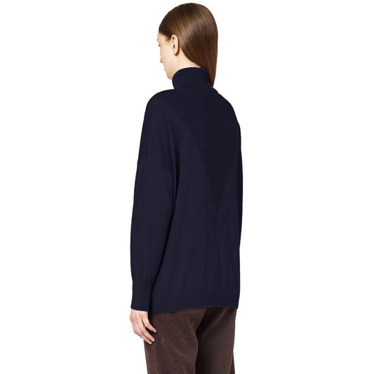 Alpha Studio Blue Silk Sweater AL-13855-IT44|L