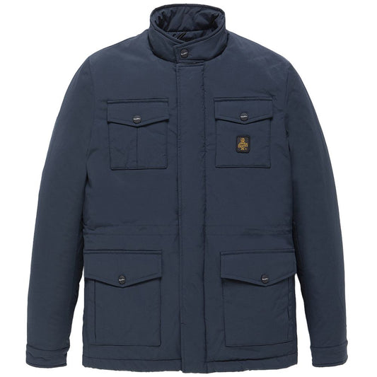 Refrigiwear Blue Nylon Men Jacket RE-13993-L