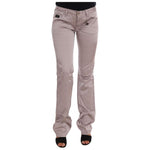 Costume National Beige Cotton Slim Fit Jeans SIG30132-2