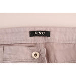 Costume National Beige Cotton Slim Fit Jeans SIG30132-2