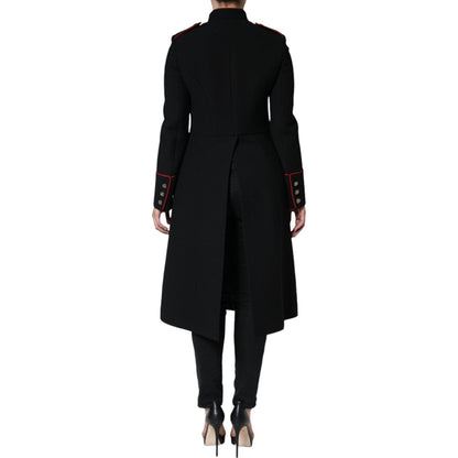 Dolce & Gabbana Black Single Breasted Trench Coat Jacket 1728,67345645728,Black,Clothing,Dolce & Gabbana,IT38 | XS,Jackets & Coats - Clothing,Jackets & Coats - Women - Clothing,Material: 95% Virgin Wool 5% Nylon,New with tags,Trench Coats - Jackets & Coat