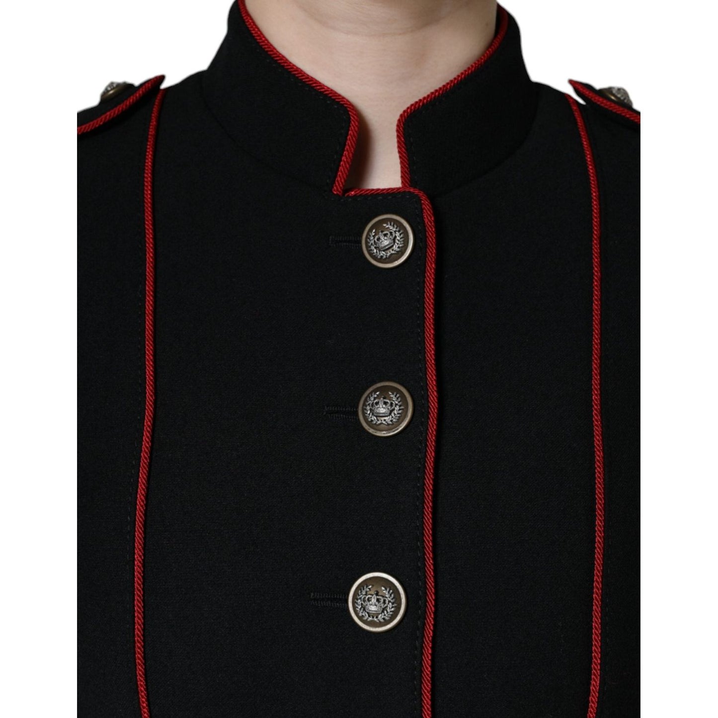 Dolce & Gabbana Black Single Breasted Trench Coat Jacket 1728,67345645728,Black,Clothing,Dolce & Gabbana,IT38 | XS,Jackets & Coats - Clothing,Jackets & Coats - Women - Clothing,Material: 95% Virgin Wool 5% Nylon,New with tags,Trench Coats - Jackets & Coat