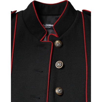 Dolce & Gabbana Black Single Breasted Trench Coat Jacket 1728,67345645728,Black,Clothing,Dolce & Gabbana,IT38 | XS,Jackets & Coats - Clothing,Jackets & Coats - Women - Clothing,Material: 95% Virgin Wool 5% Nylon,New with tags,Trench Coats - Jackets & Coat